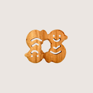 Natural Wooden Monkey Shape Teethers for Babies, Neem Wood, Easy to Grasp and Chew, Hand Crafted with Organic Neem Wood That Helps Boost Immunity & Aids in Digestion (Copy)